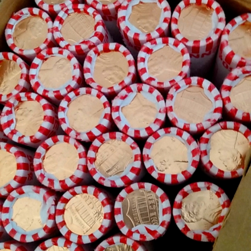 Stunning 2022' P Uncirculated Roll Of Lincoln Shield Pennies.